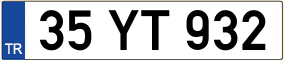 Trailer License Plate